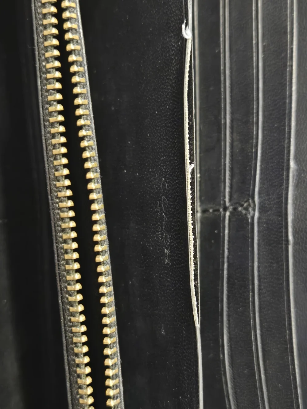 Coach Black Perforated Leather Zip Around Wallet - Picture 16 of 16
